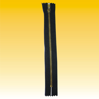 Reiverschlu Metall 18cm, SCHWARZ