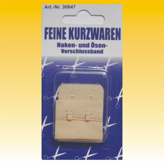 BH-Verlngerung Haken/sen-Verschlu beige, 5cm x 32mm